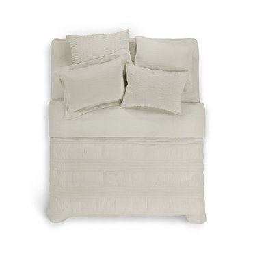 Комплект постельного белья, Евро, Hamam, Hanim, 220x240, 290X310, 50x70 (4 шт.), Слоновая кость (Ivory), 600 ТС, 1 шт. Комплект постельного белья, Евро, Hamam, Hanim, 220x240, 290X310, 50x70 (4 шт.), Слоновая кость (Ivory), 600 ТС, 1 шт.