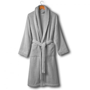 Халат, L'appartement, Slim, XL, Унисекс, Серый, 1 шт. Халат, L'appartement, Slim, XL, Унисекс, Серый, 1 шт.